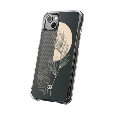 Black Impact MagSafe Phone Case for iPhone - Obsidian Sand Willow