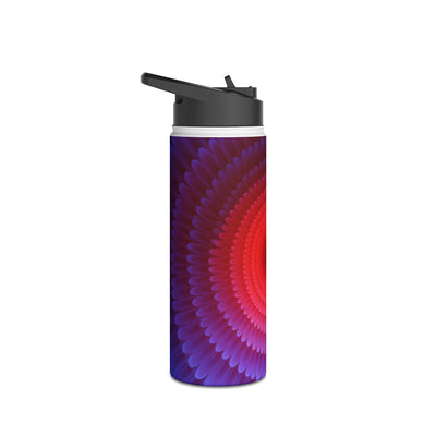 Radial Spectrum Bloom · Insulated Water Bottle · Blue
