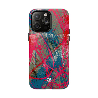 Neon Static Drip · Tough 2.0 Magnetic Phone Case for iPhone · Pink