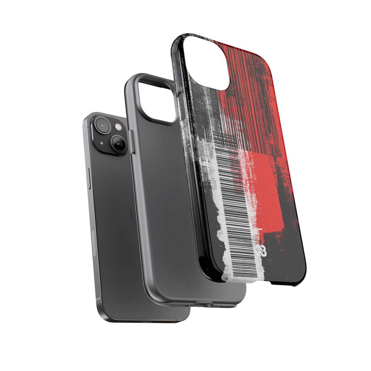 Distorted Barcode · Tough Phone Case for iPhone · Black