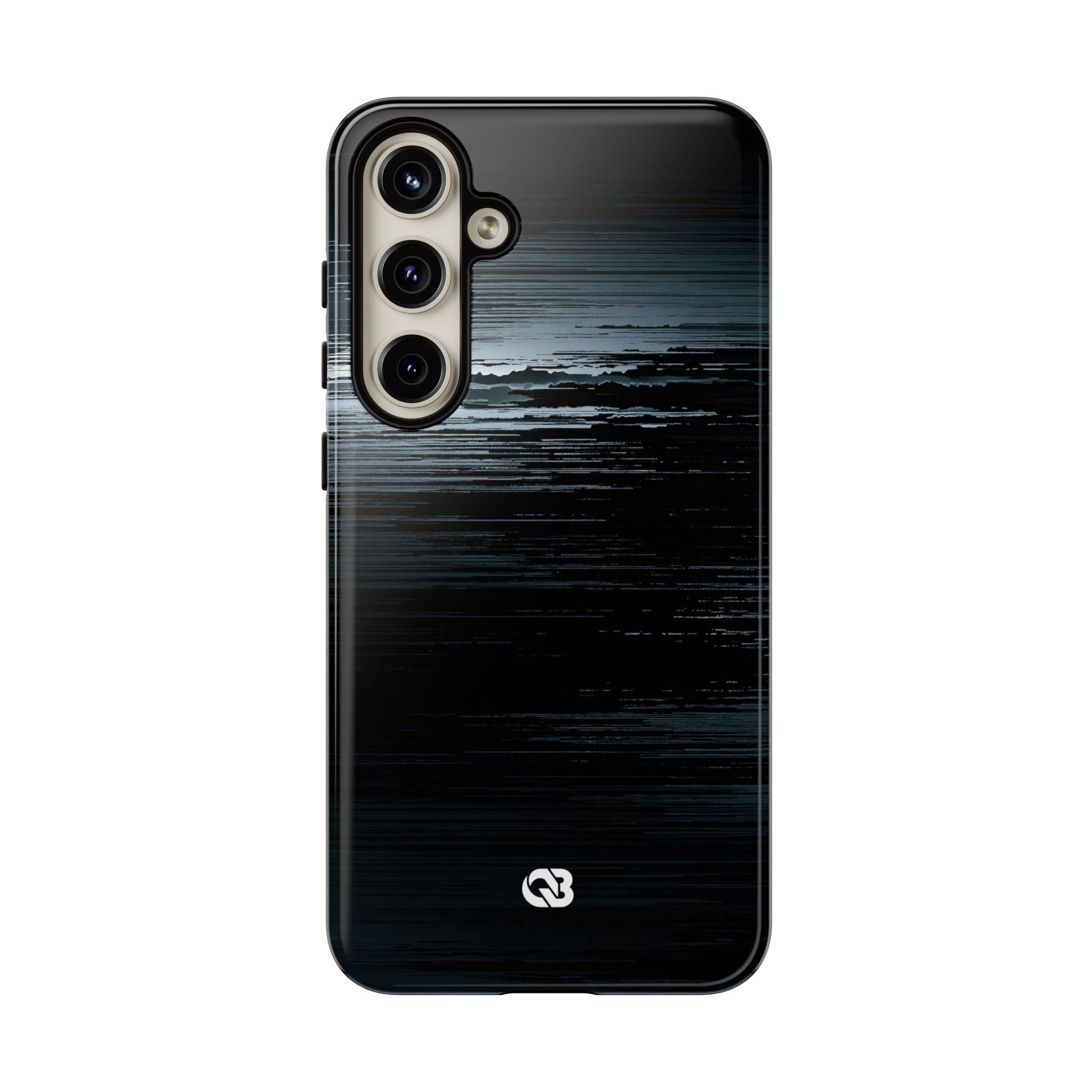 Black Tough Phone Case for Samsung - Frozen Signal Glitch