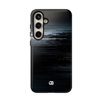 Black Tough Phone Case for Samsung - Frozen Signal Glitch