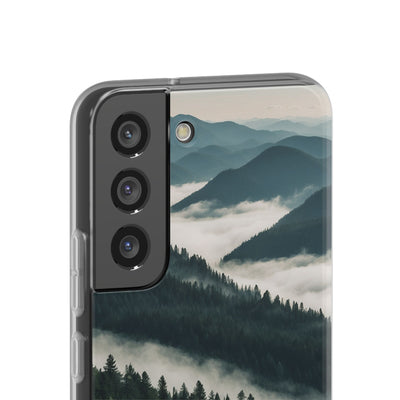 Misty Pine Peaks · Soft Phone Case for Samsung