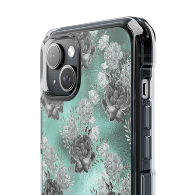 Frost Mint Floral · Impact Phone Case for iPhone · Magsafe