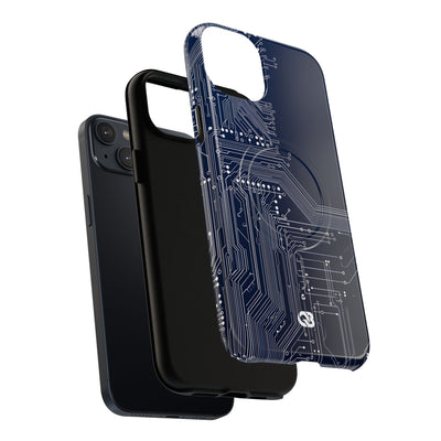 Blue Tough 2.0 Magsafe Phone Case for iPhone - Cobalt Data Stream
