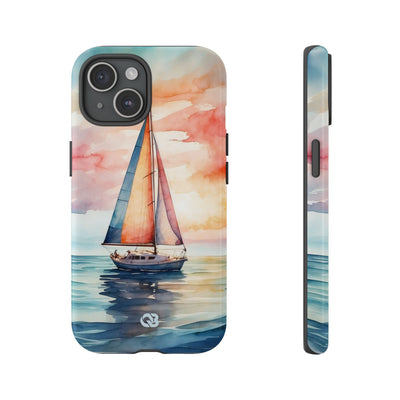 Crimson Horizon Sail · Tough Hoesje voor iPhone