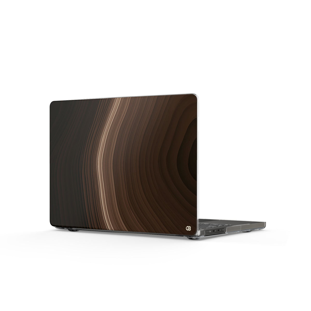 Umber Strata · Clear Hard Case for MacBook · Brown