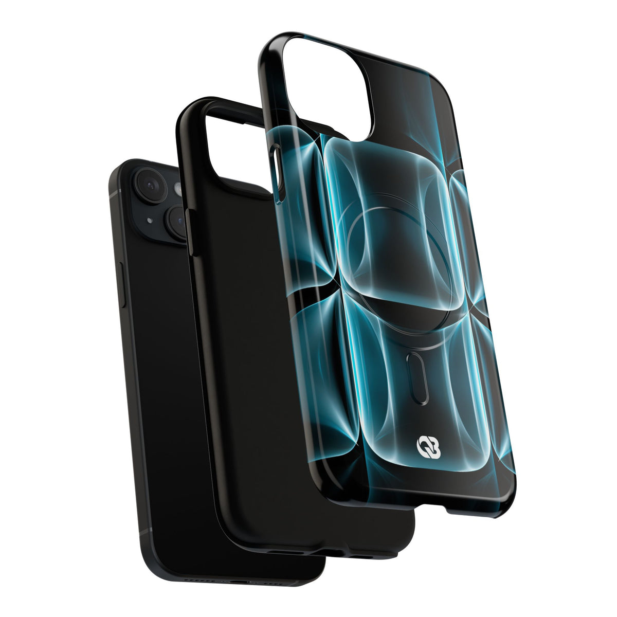 Cyan Core Matrix · Tough 2.0 Magnetic Phone Case for iPhone · Blue