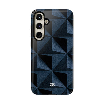 Blue Tough Phone Case for Samsung - Indigo Basalt Facets