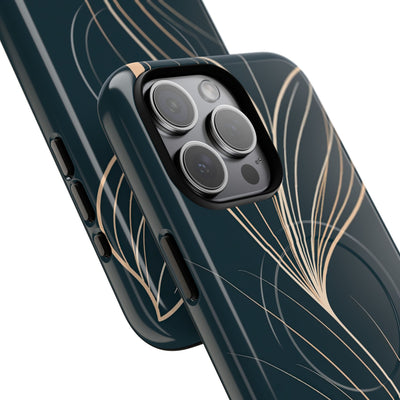 Teal Tough 2.0 Magsafe Phone Case for iPhone - Sandstone Silk Flora