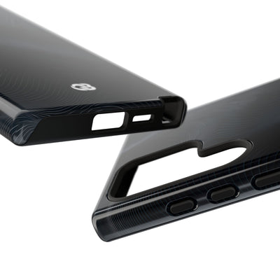 Black Tough Phone Case for Samsung - Obsidian Ridge Flux