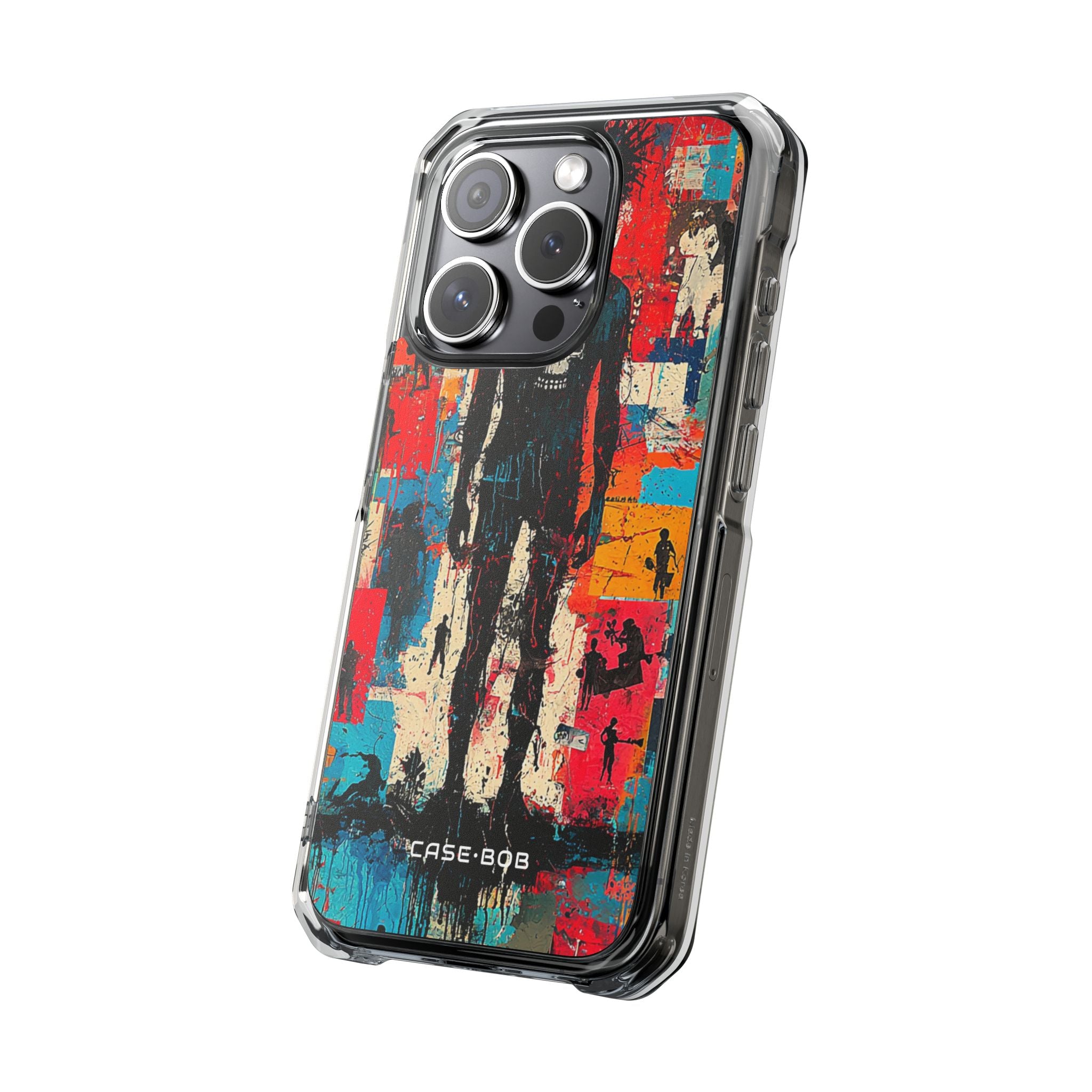 Spiky Skull Silhouette iPhone 15 Pro Skal - Impact