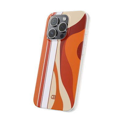 Orange Lite Phone Case for iPhone - Terracotta Metro Line