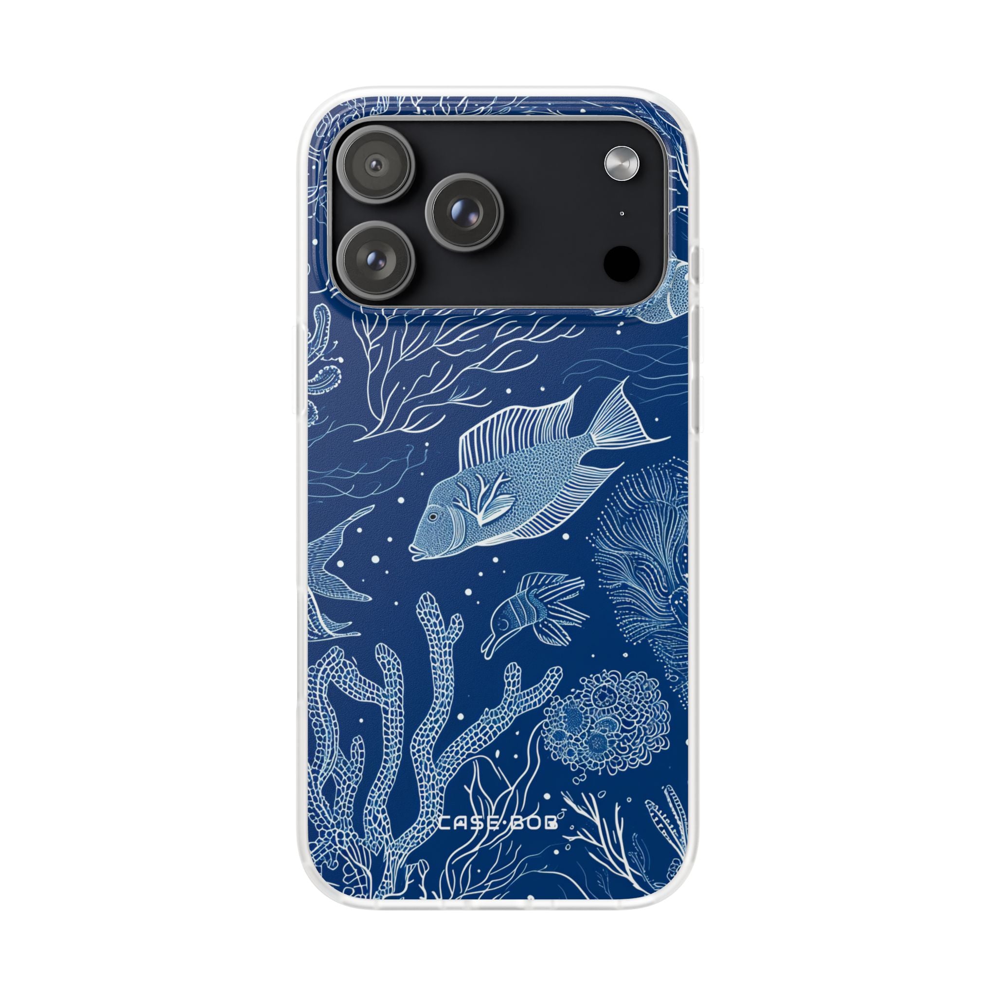 Navy Scale Reef iPhone 17 Pro MaxCase - Soft - CASE•BOB