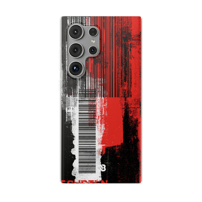 Distorted Barcode · Lite Phone Case for Samsung · Black