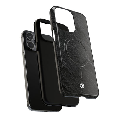 Black Tough 2.0 Magsafe Phone Case for iPhone - Raw Obsidian Slate