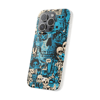 Electric Skull Graffiti · Lite Phone Case for iPhone ·  Blue