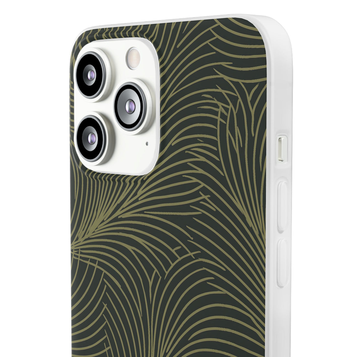 Midnight Palm Frond · Lite Phone Case for iPhone ·  Green
