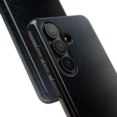 Brushed Obsidian Steel · Tough Phone Case for Samsung · Black