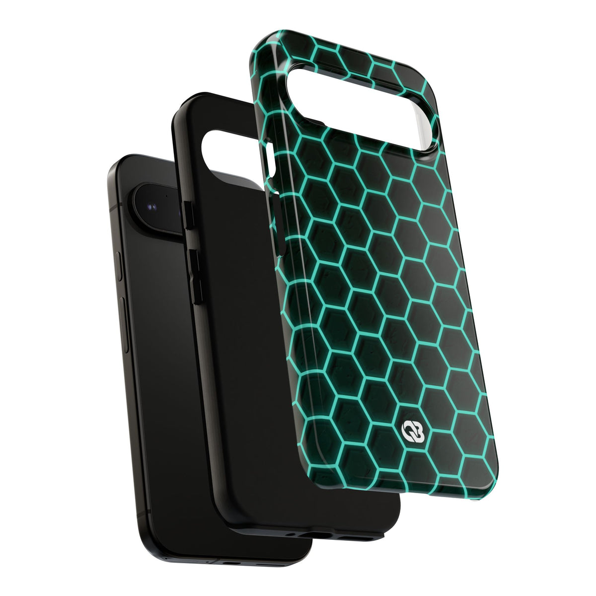 Neon Hex Spectrum · Tough Phone Case for Pixel ·  Teal