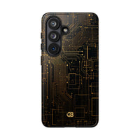 Gold Tough Phone Case for Samsung - Amber Core Mainframe