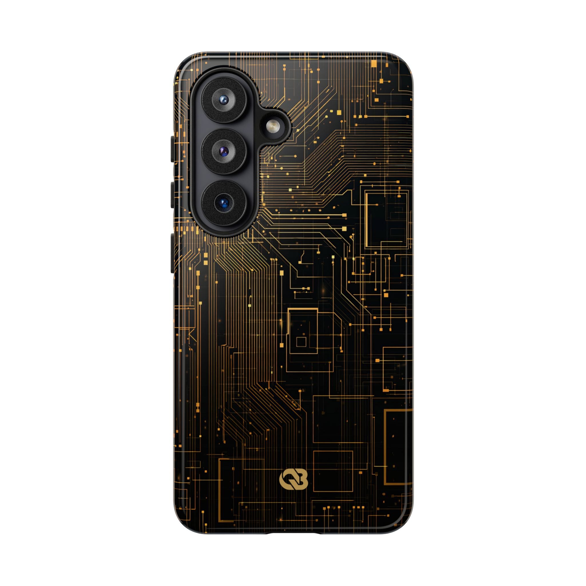 Gold Tough Phone Case for Samsung - Amber Core Mainframe