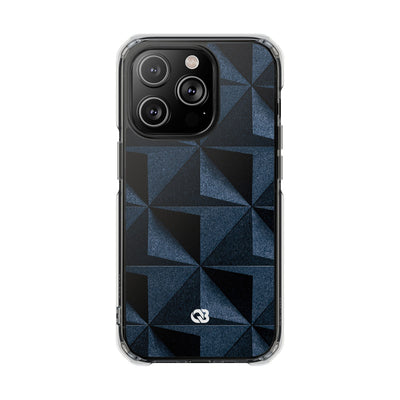 Blue Impact MagSafe Phone Case for iPhone - Indigo Basalt Facets