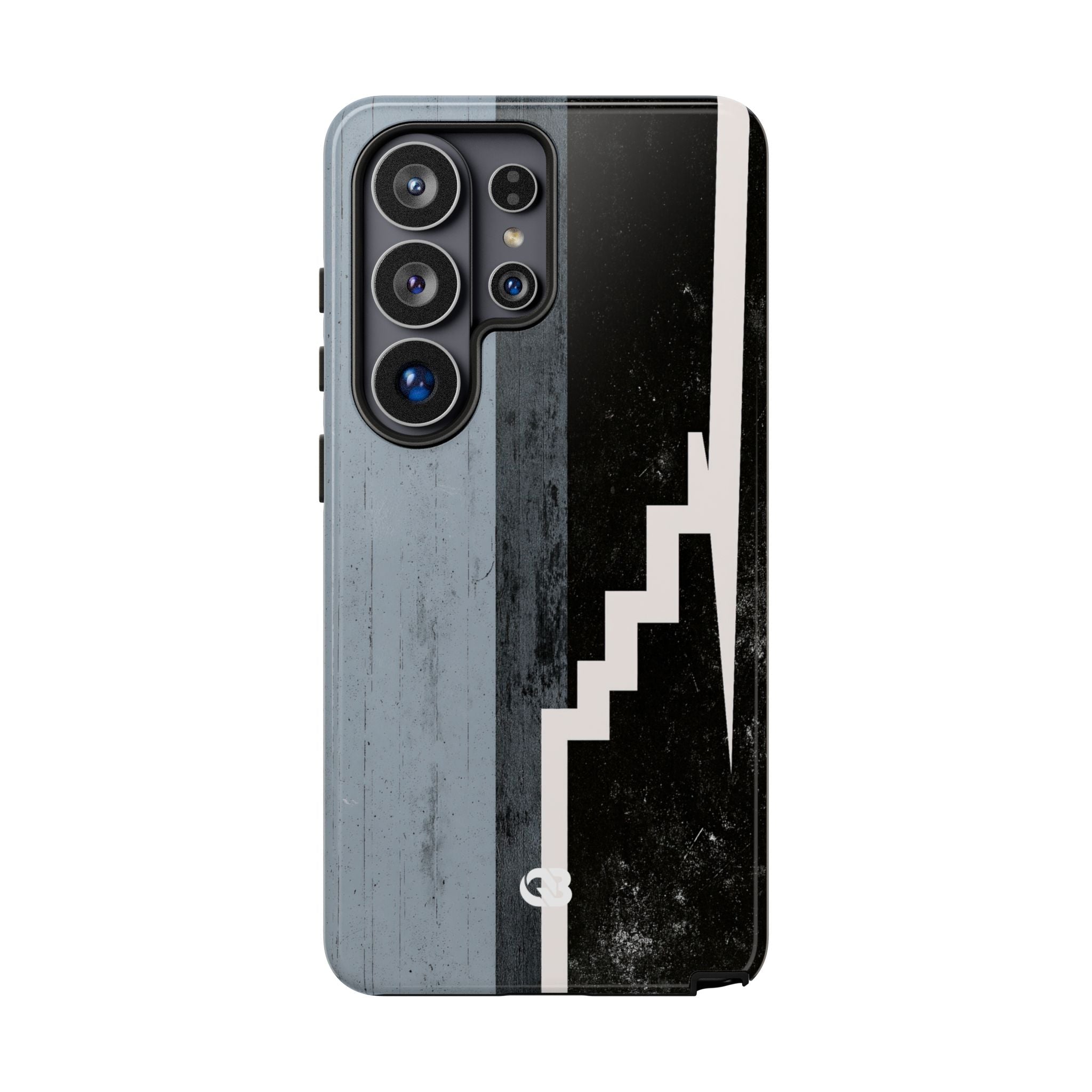 Grey Tough Phone Case for Samsung - Industrial Concrete Void