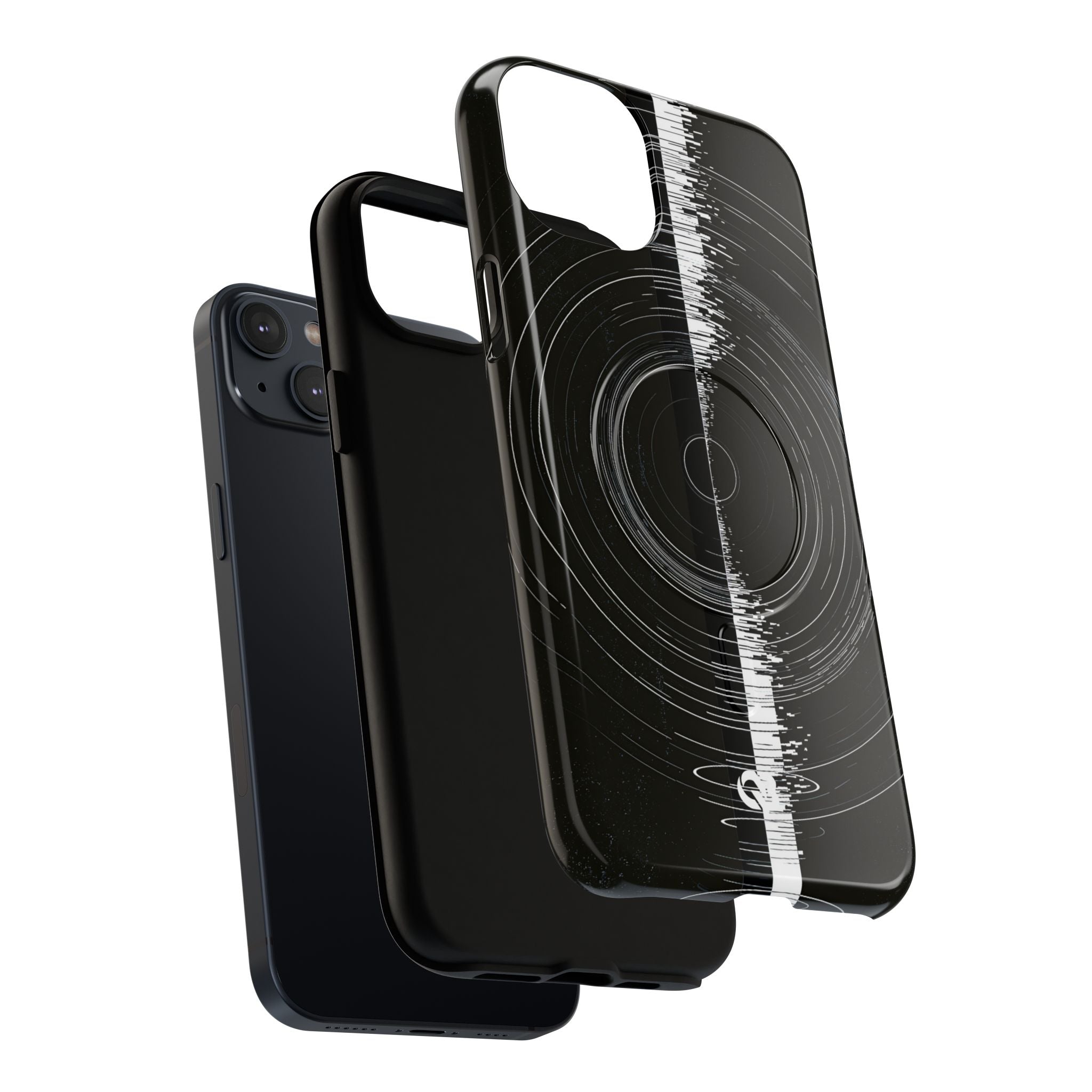 Black Tough 2.0 Magsafe Phone Case for iPhone - Obsidian Orbital Signal