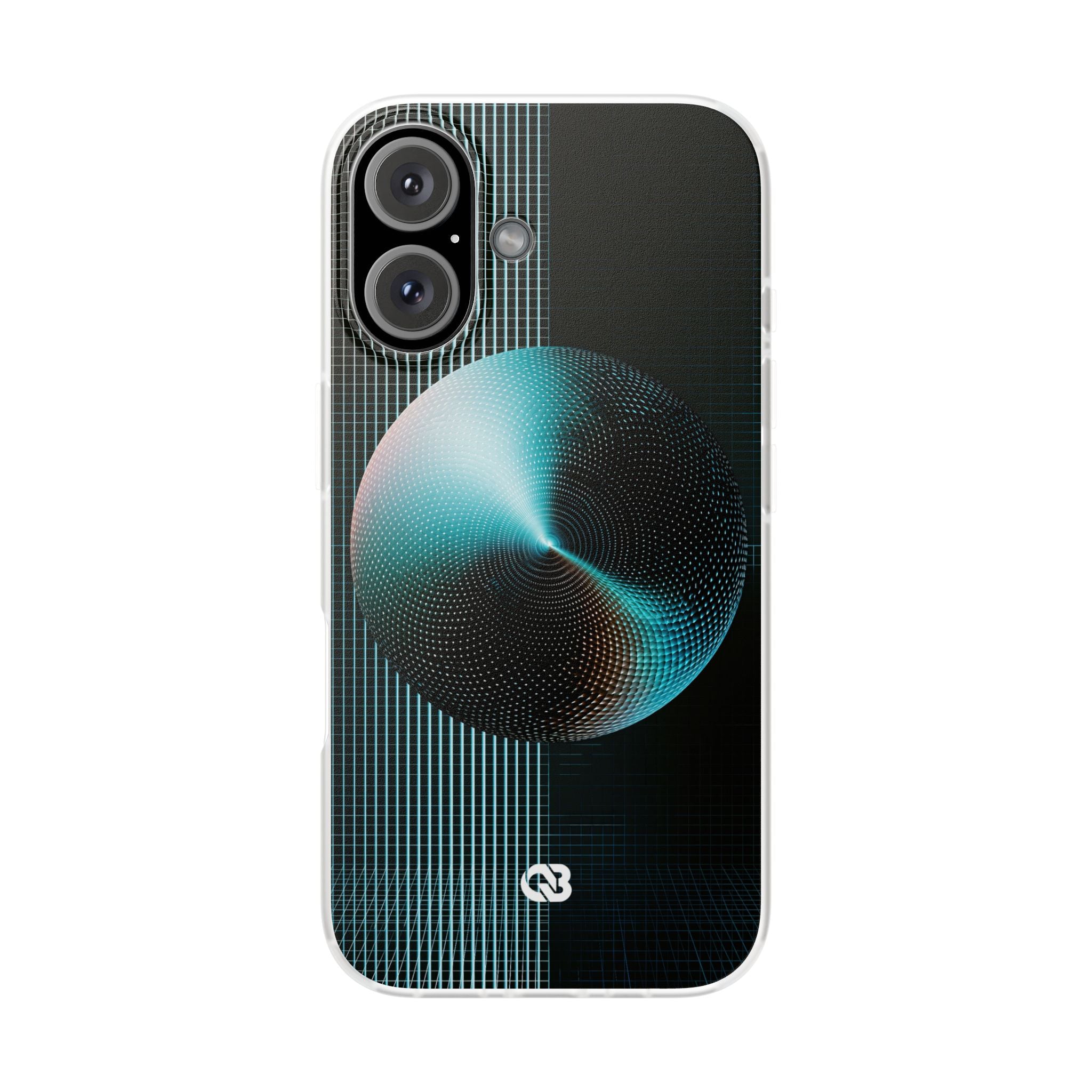 Blue Lite Phone Case for iPhone - Cyan Vector Sphere