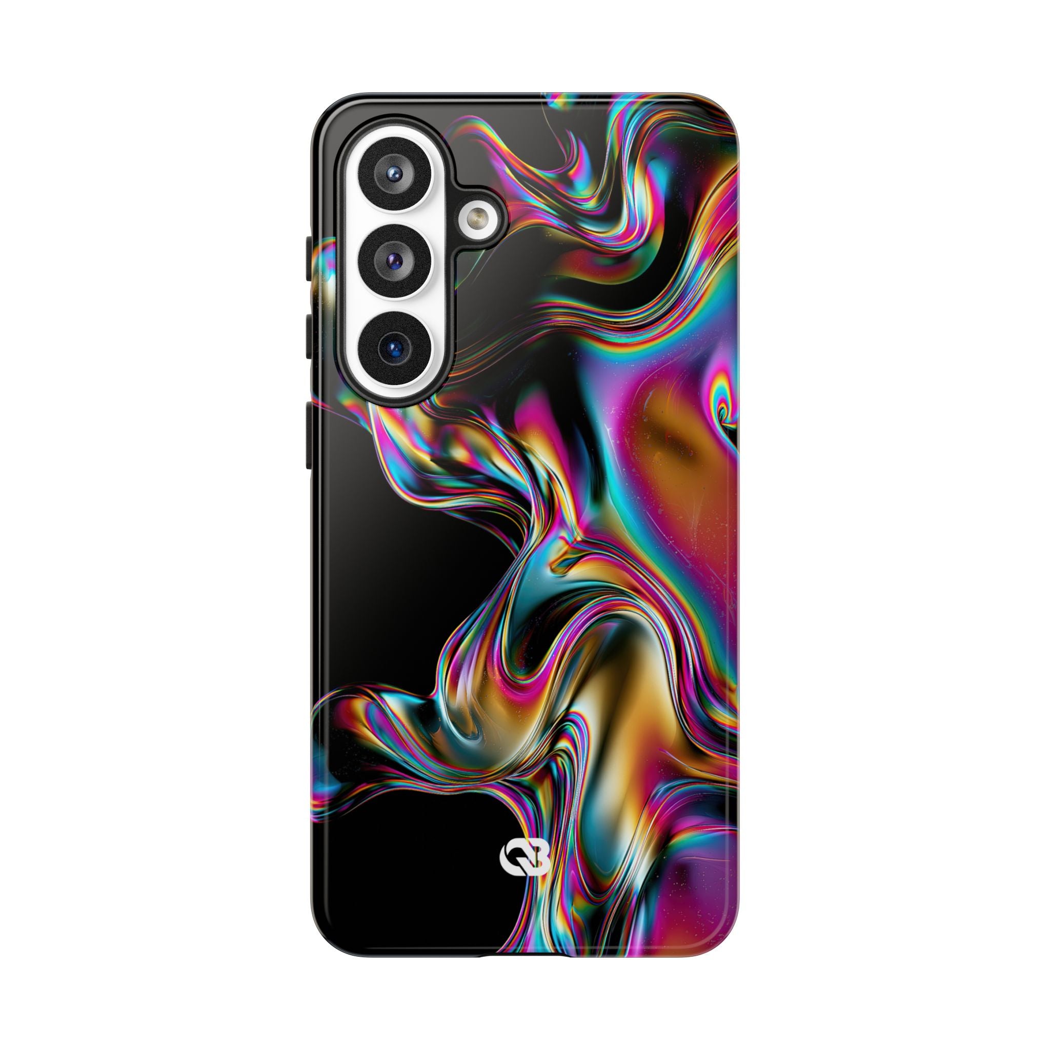 Purple Tough Phone Case for Samsung - Liquid Neon Chrome