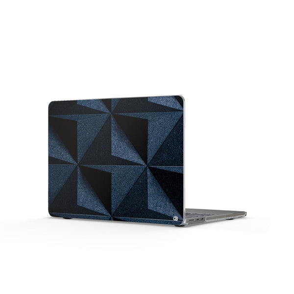 Faceted Slate · Clear Hard Case for MacBook · Blue