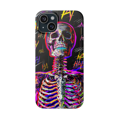 Neon Glitch Skeleton · Soft Handyhülle für iPhone