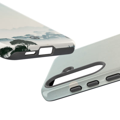 Blue Tough Phone Case for Samsung - Mist Valley Pagoda
