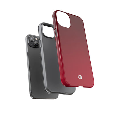 Red Tough Phone Case for iPhone - Crimson Velvet Fade
