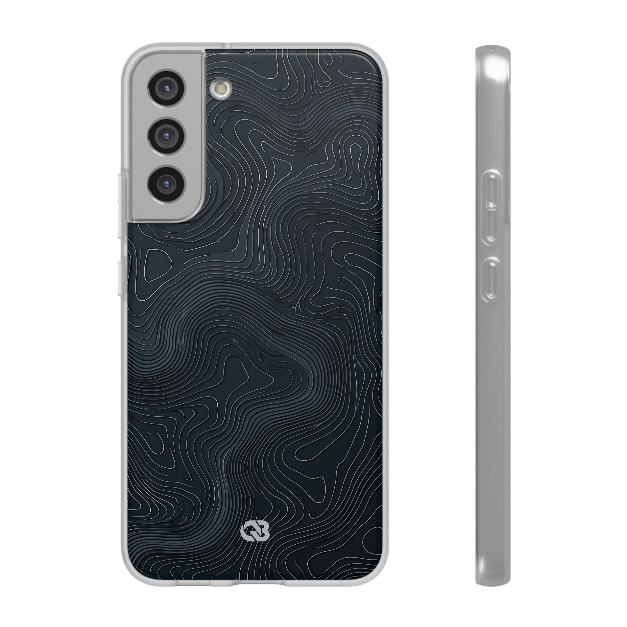 Black Lite Phone Case for Samsung - Obsidian Ridge Topo