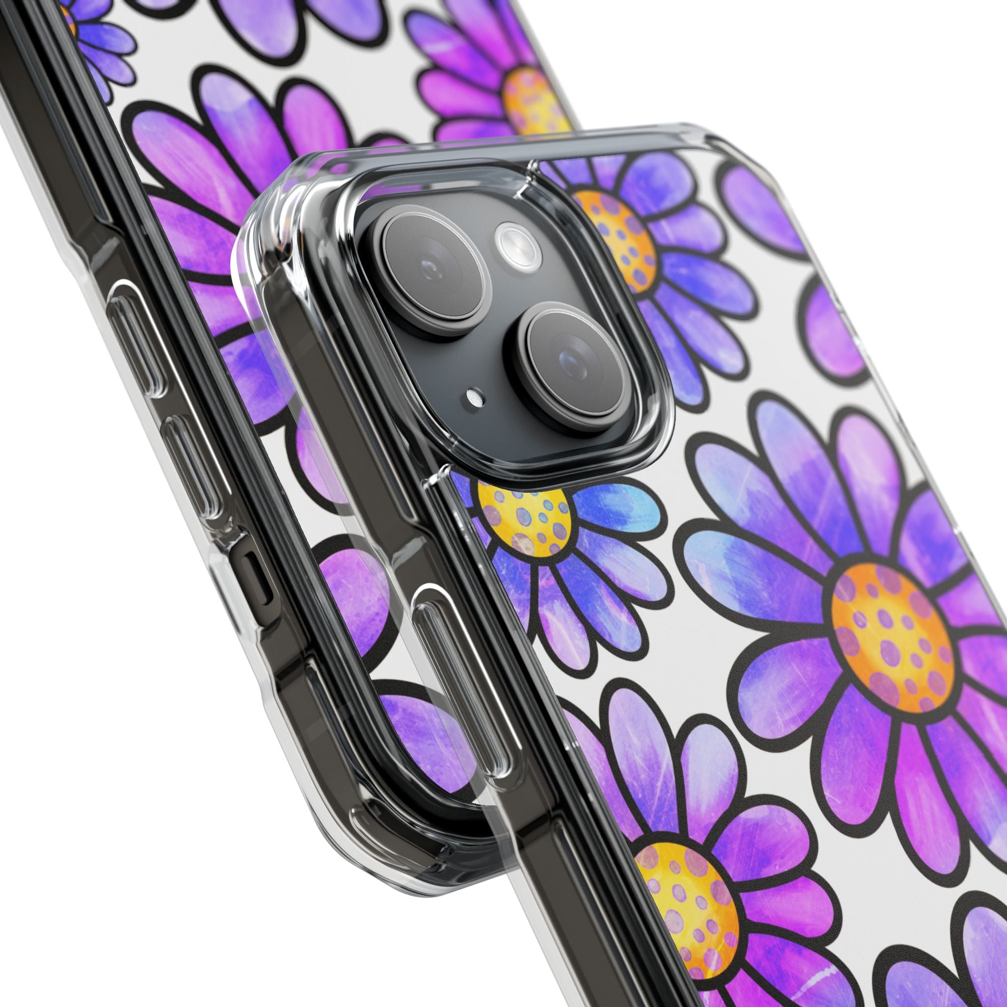 Violet Grunge Bloom · Impact Phone Case for iPhone · Magsafe