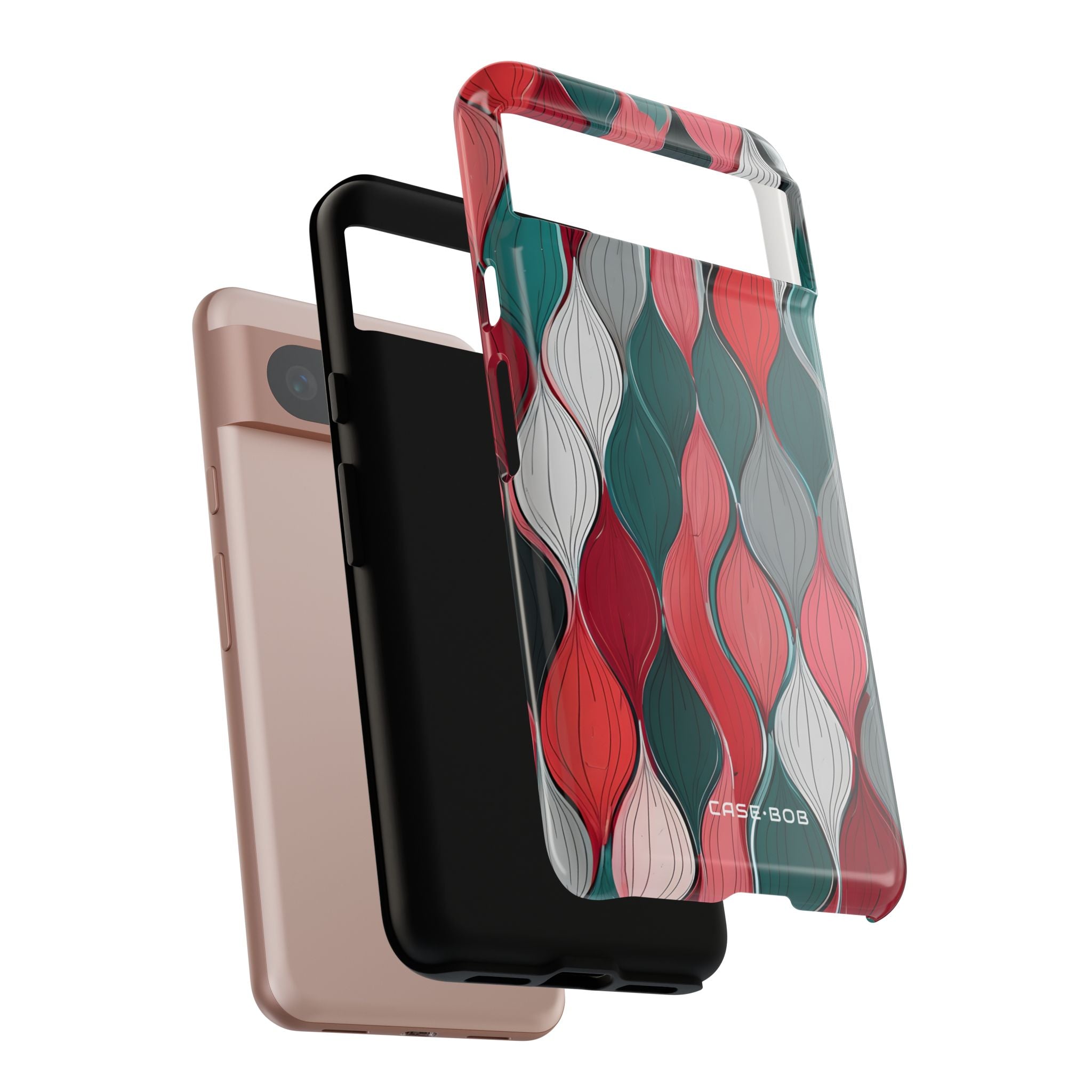 Leaf Cascade Teal Google Pixel 8 Case - Tough