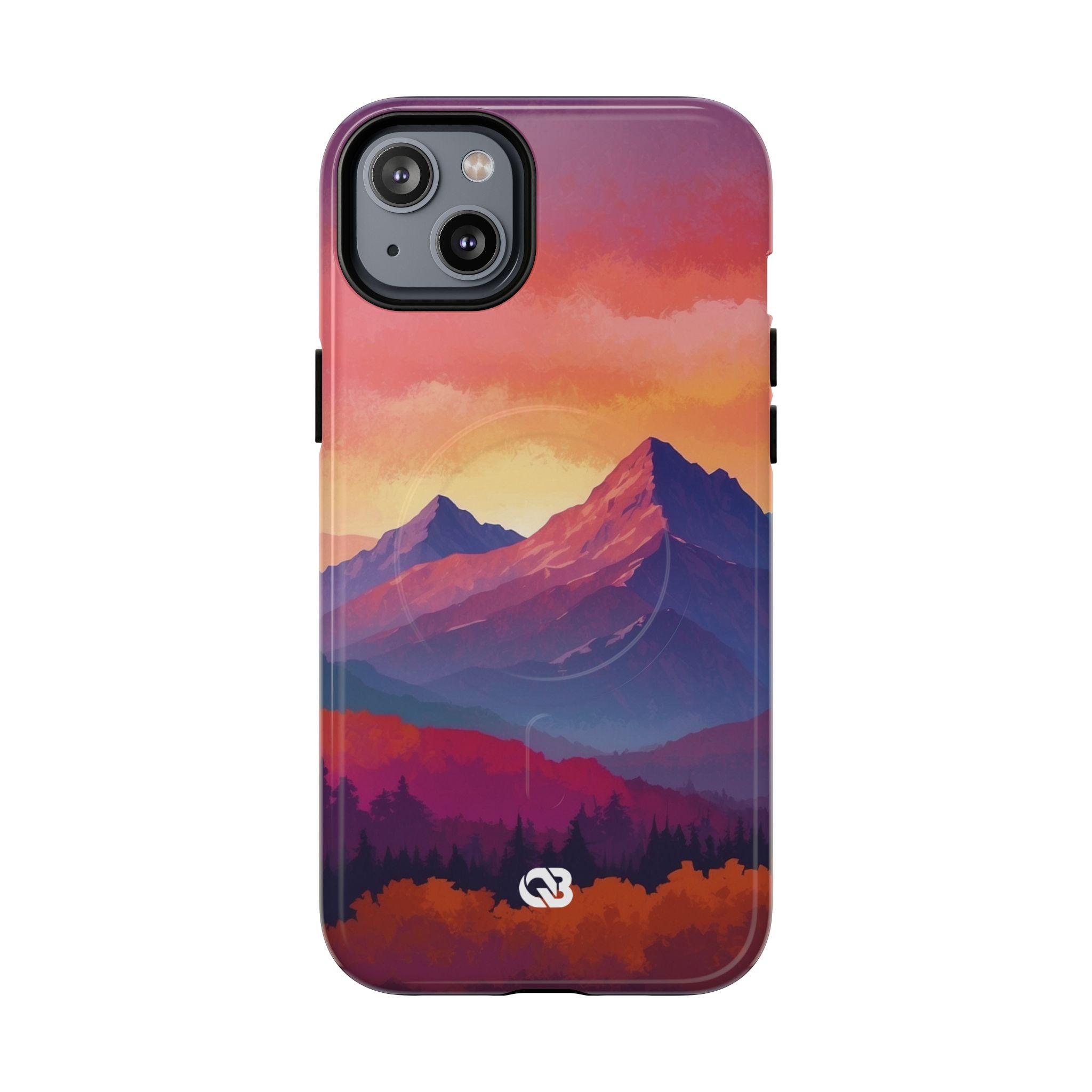Crimson Mountain Dusk · Tough+ Phone Case for iPhone · Magsafe