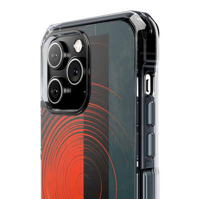 Teal Impact MagSafe Phone Case for iPhone - Burnt Slate Radial