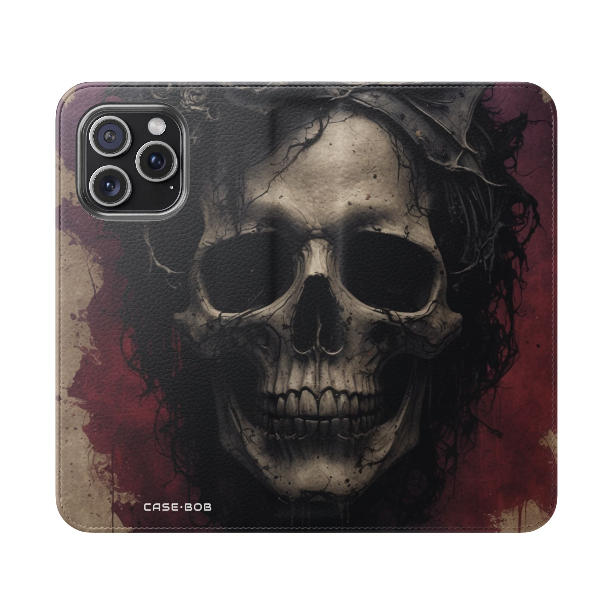Skull Thorn Crown - iPhone 15 Pro Max Case - Wallet