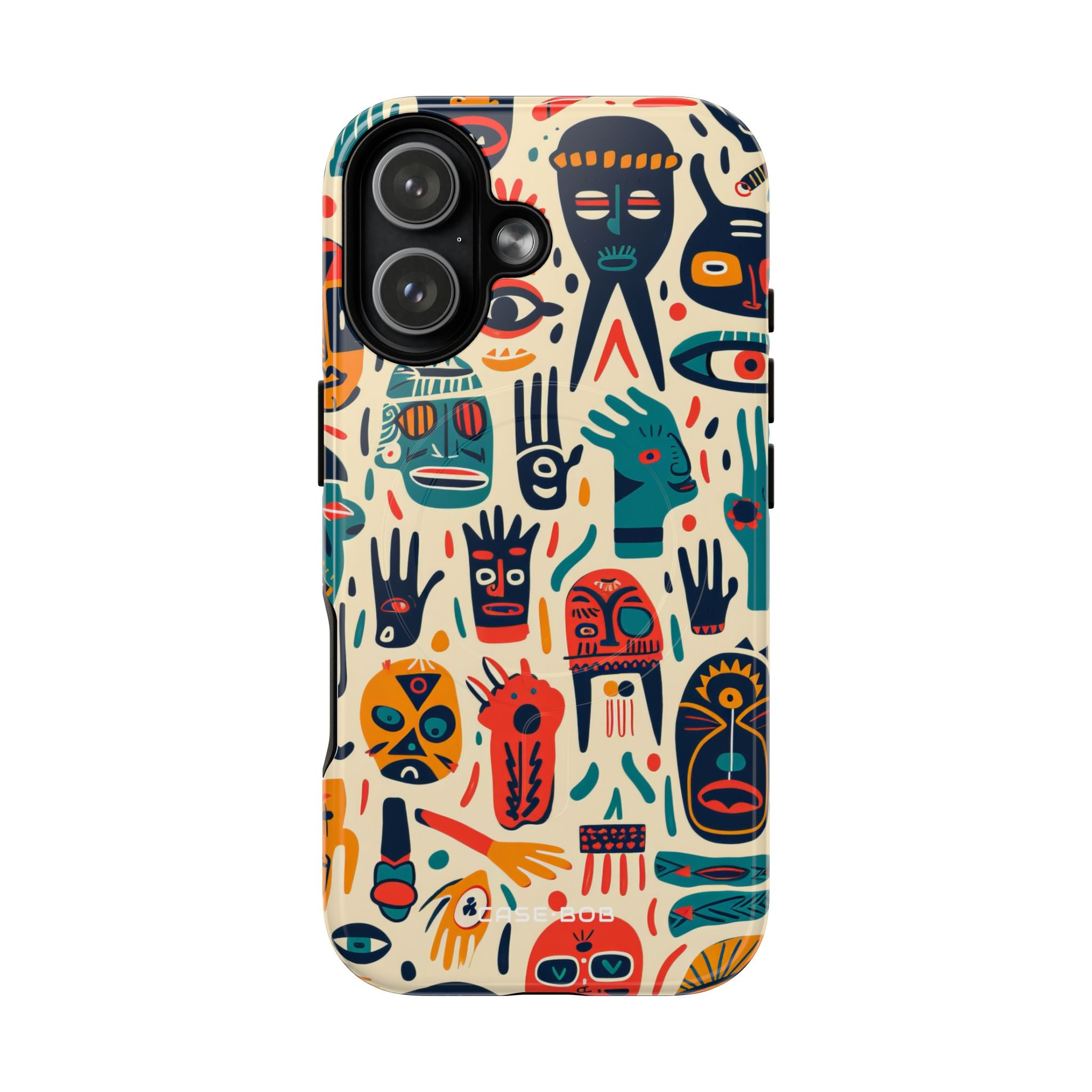 Vivid Faces iPhone 17 Case - Tough+ - CASE•BOB