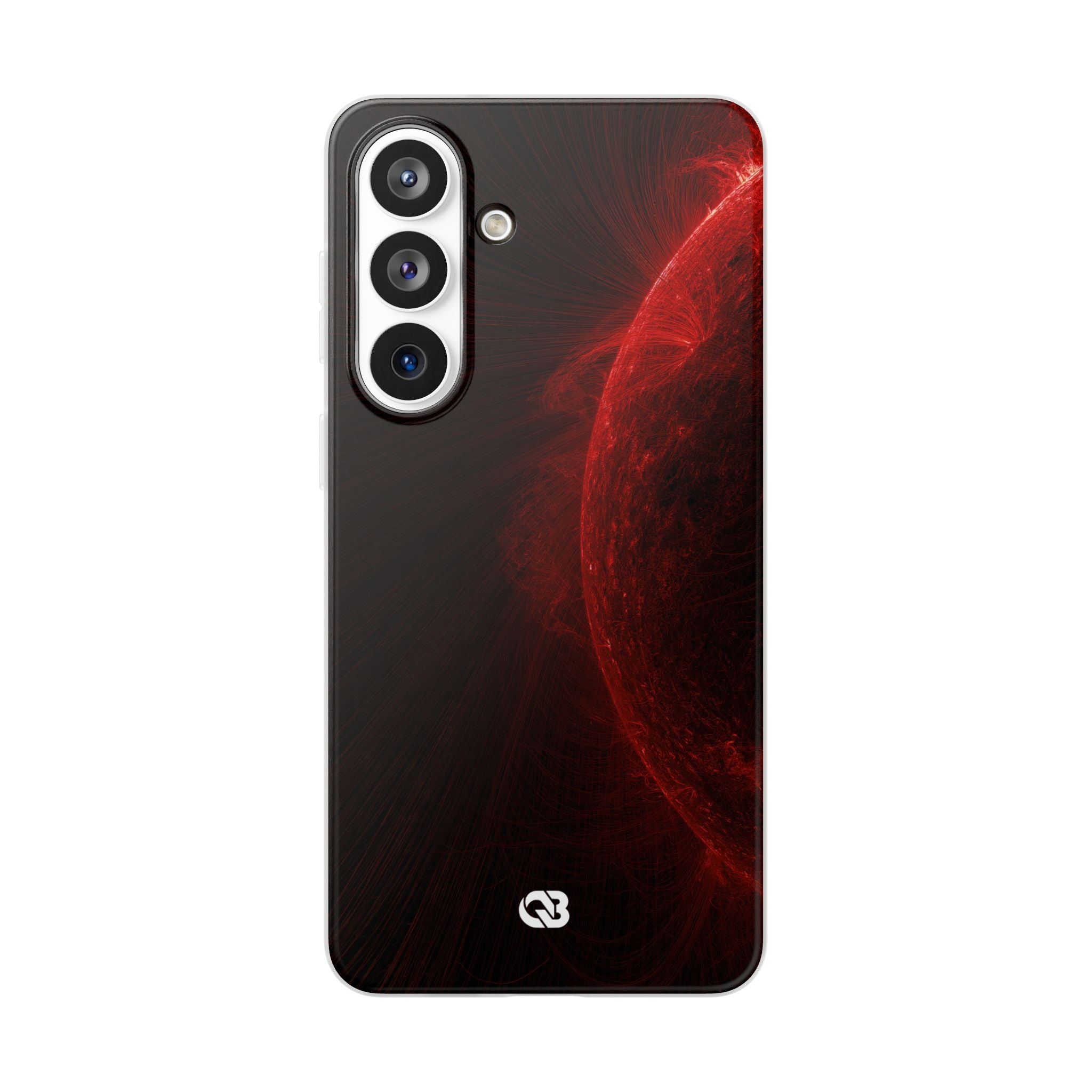 Red Lite Phone Case for Samsung - Solar Crimson Flare