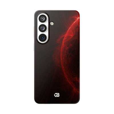 Red Lite Phone Case for Samsung - Solar Crimson Flare