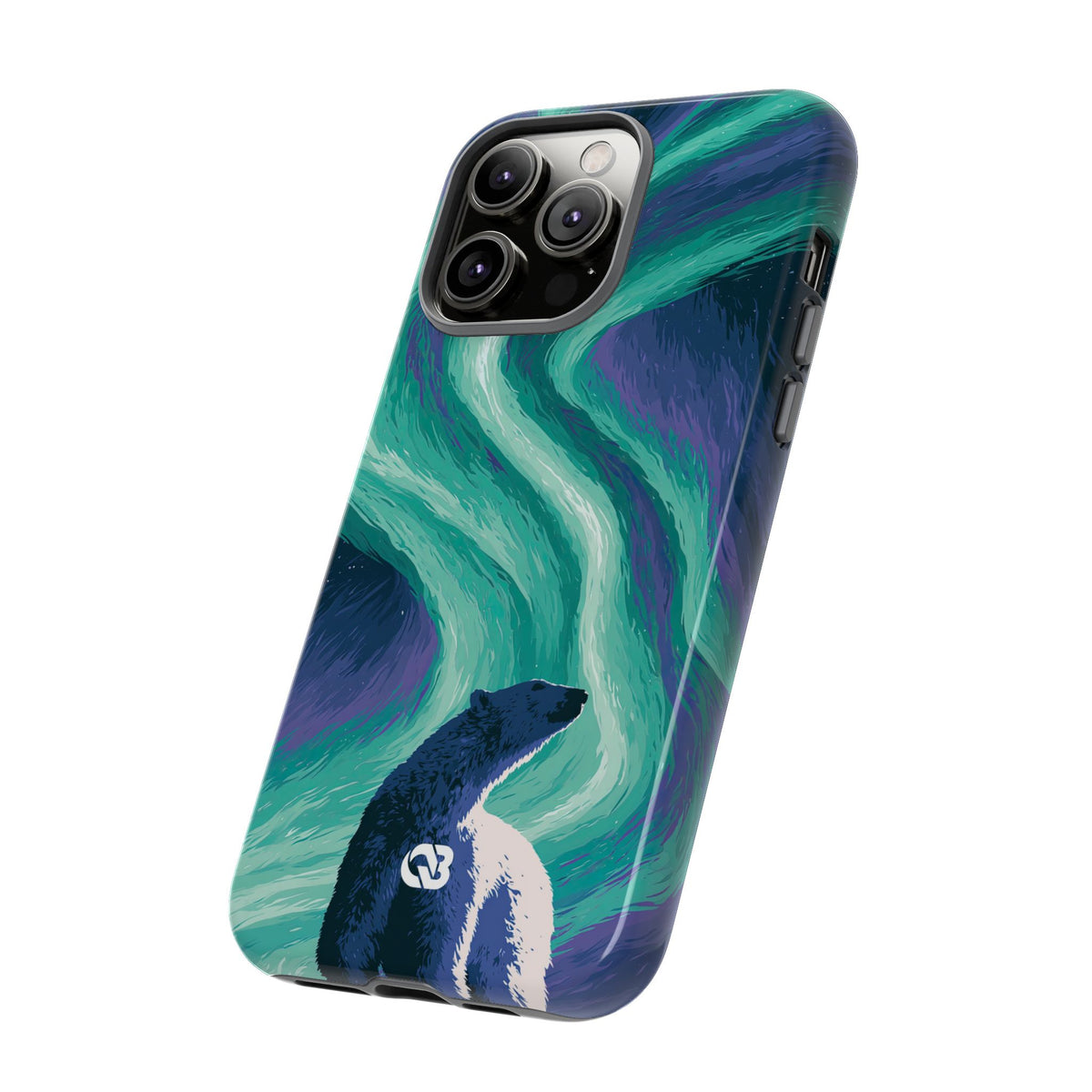 Arctic Aurora Bear · Tough Phone Case for iPhone · Teal