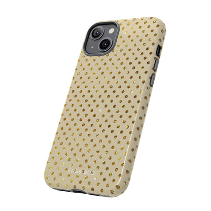 Gold Glitzer Raster iPhone 14 Plus Case - Tough