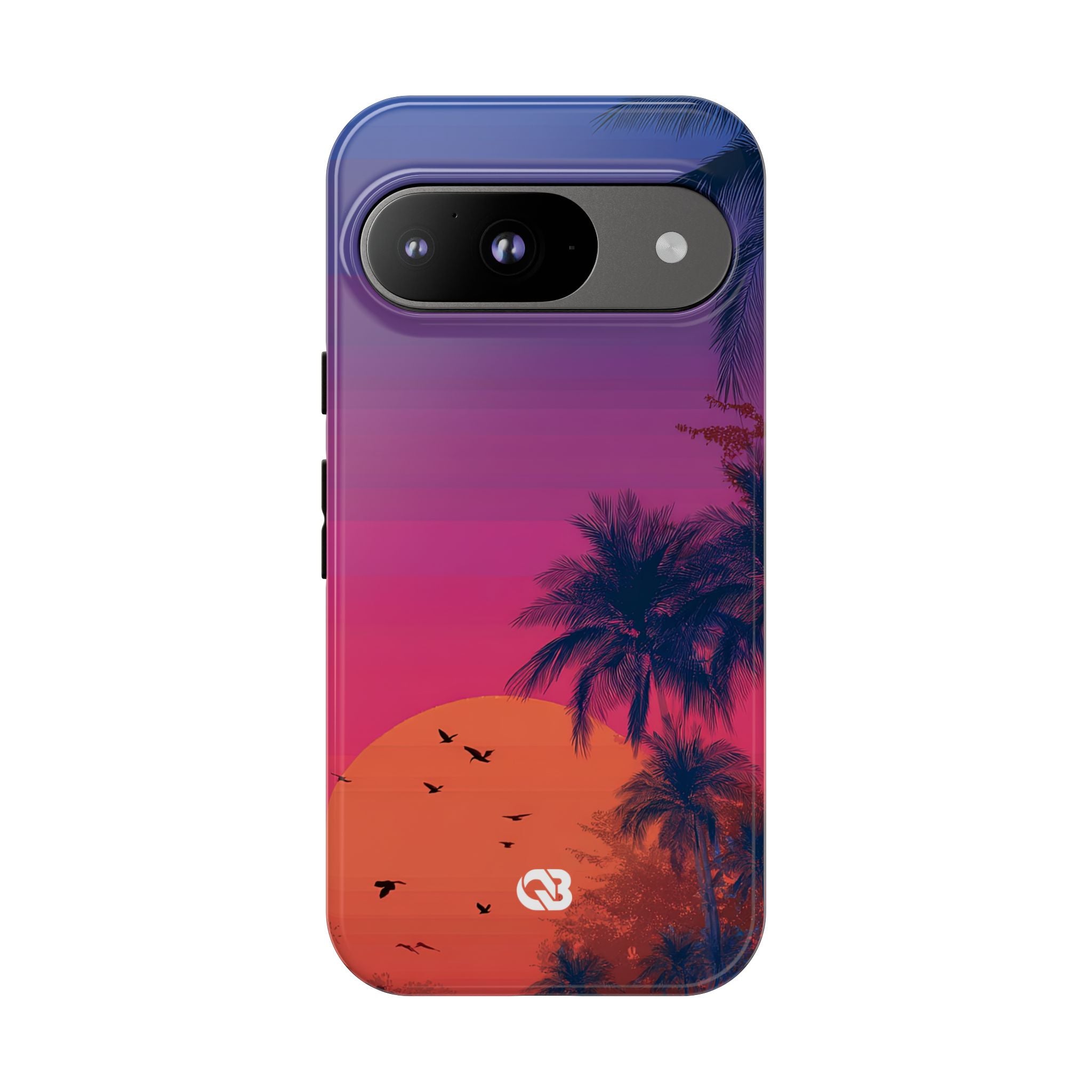 Neon Horizon Palms · Tough Phone Case for Google Pixel
