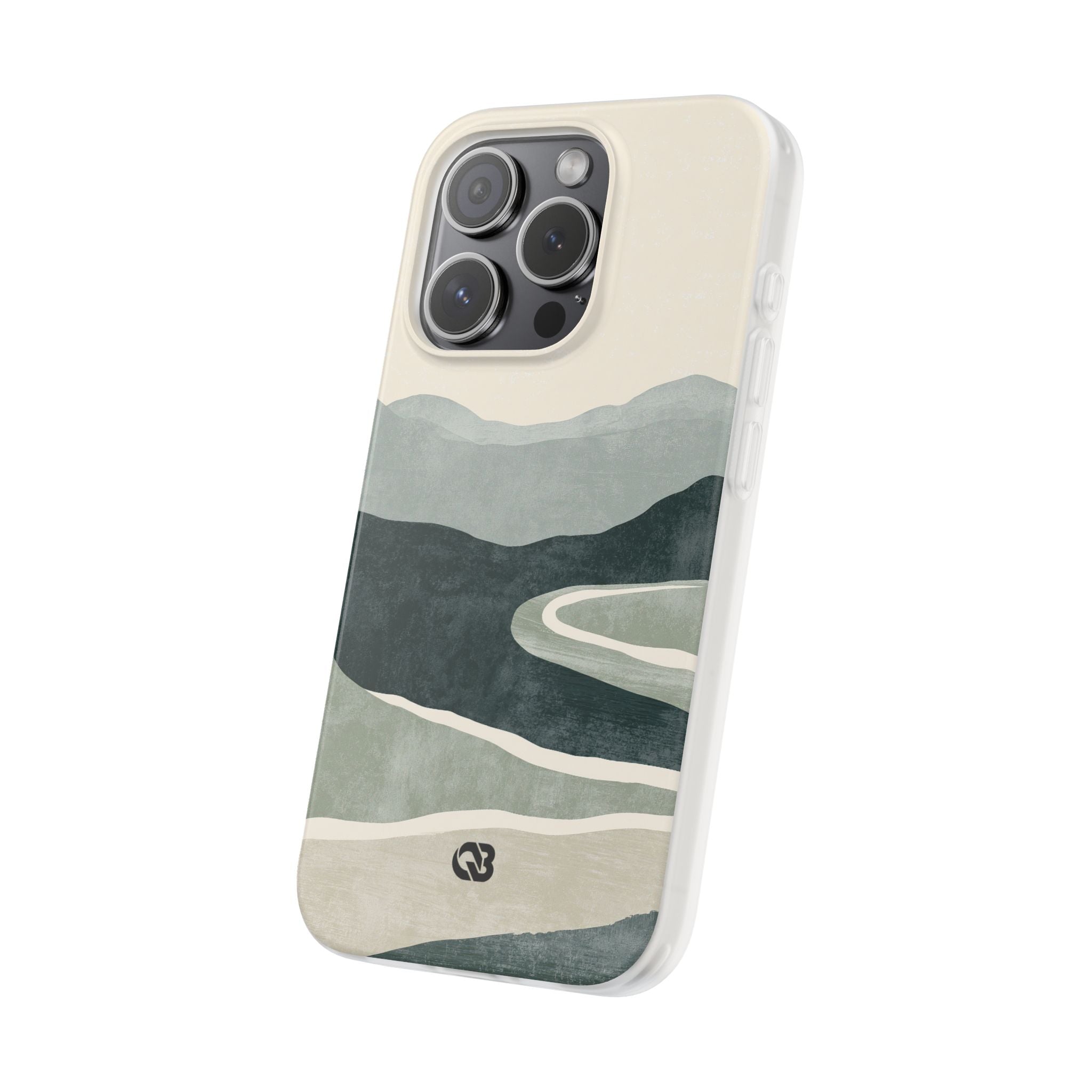 Green Lite Phone Case for iPhone - Misty Sage Valley