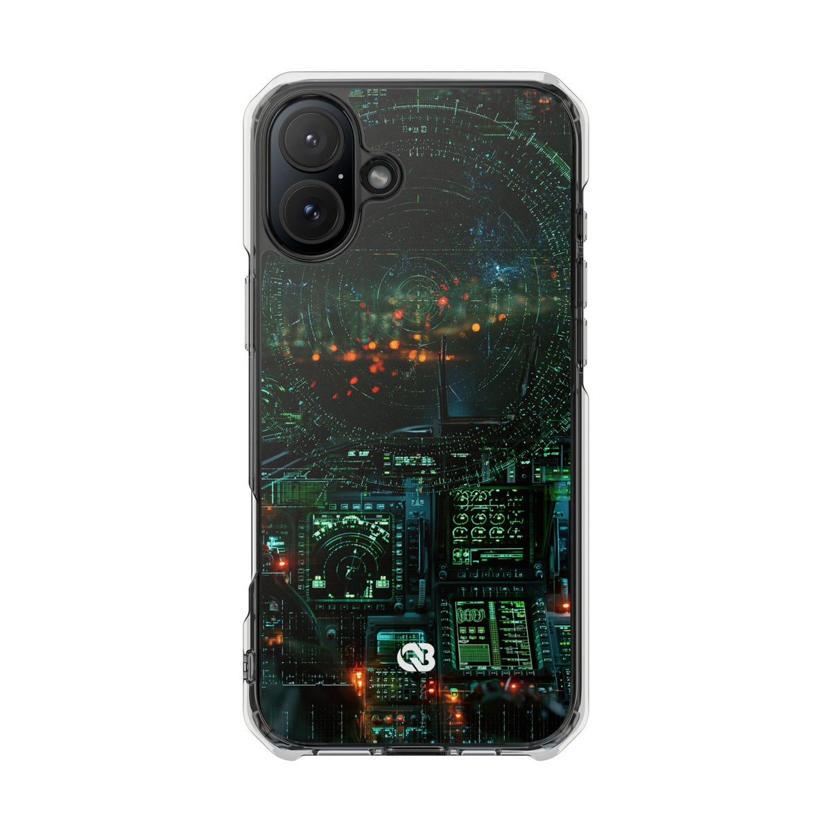 Tactical Avionics HUD · Clear Impact Magnetic Phone Case for iPhone · Green