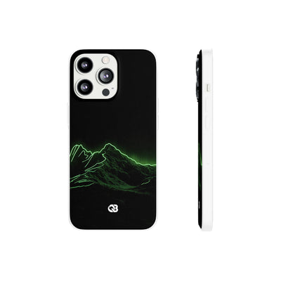 Nordic Mountain Contour · Lite Phone Case for iPhone ·  Black